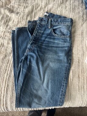 Moussy Women's Medium Blue Straight-Leg Jeans